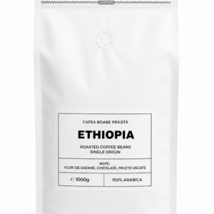 LuCip Cafea proaspăt prăjită 100% Arabica - ETHIOPIA – Cafea Boabe 1 kg